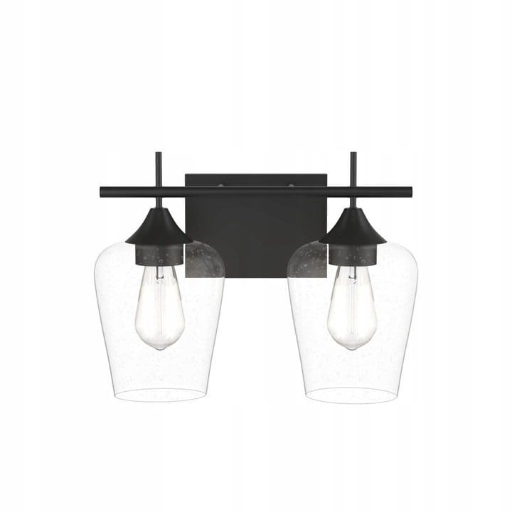 Lampa ścienna kinkiet z 2 kloszami