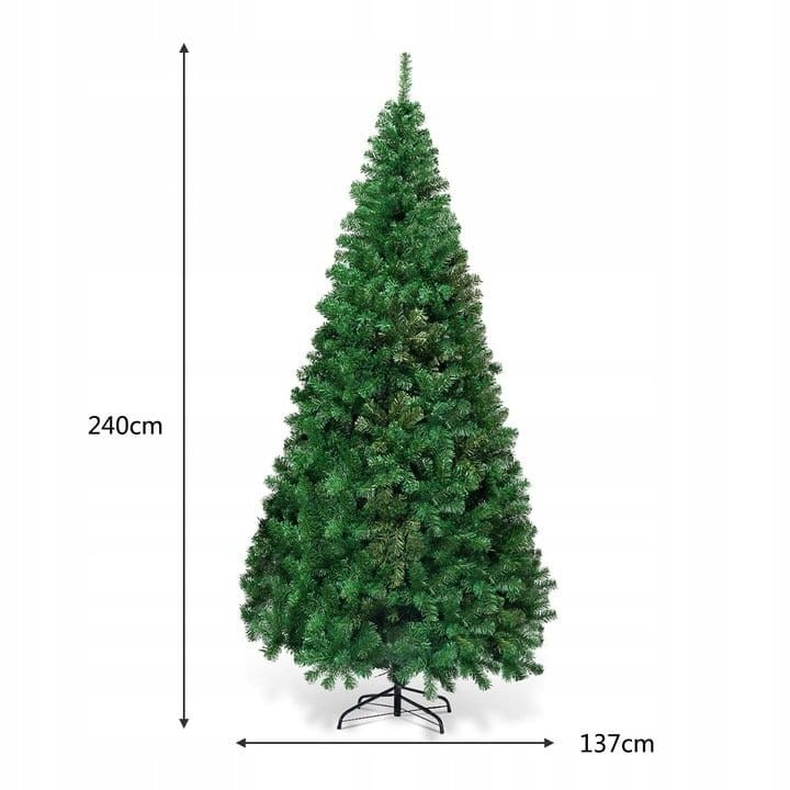 Sztuczna choinka jodła ze stojakiem 240cm