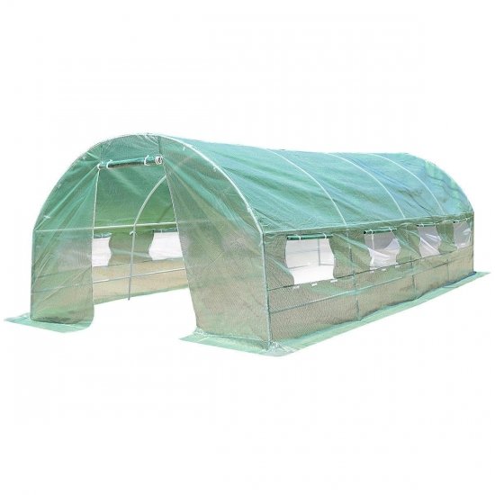 Duża szklarnia ogrodowa do roślin i warzyw 600 x 300 cm COSTWAY