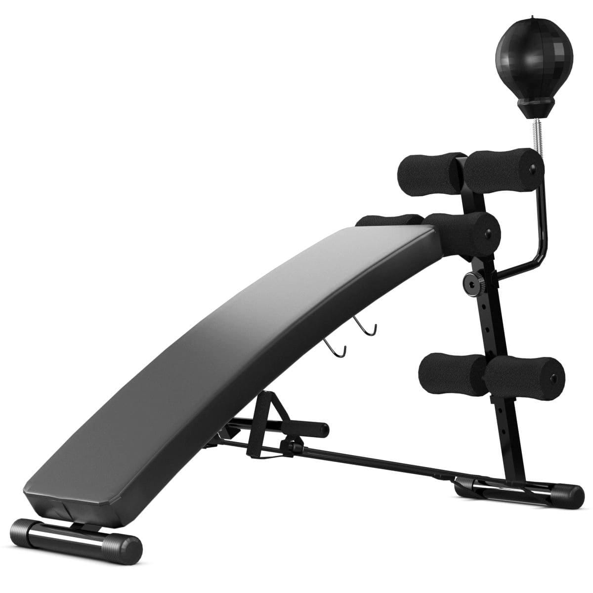 Ławka treningowa z gruszką bokserską 126,5 x 51 x 103 cm COSTWAY